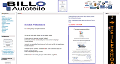 Desktop Screenshot of billo-autoteile.de